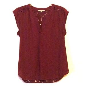 Wine colored blouse